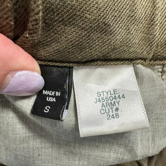 Veronica Beard Jay Ankle Carrot Pants in Army Green Small - Picture 9 of 14